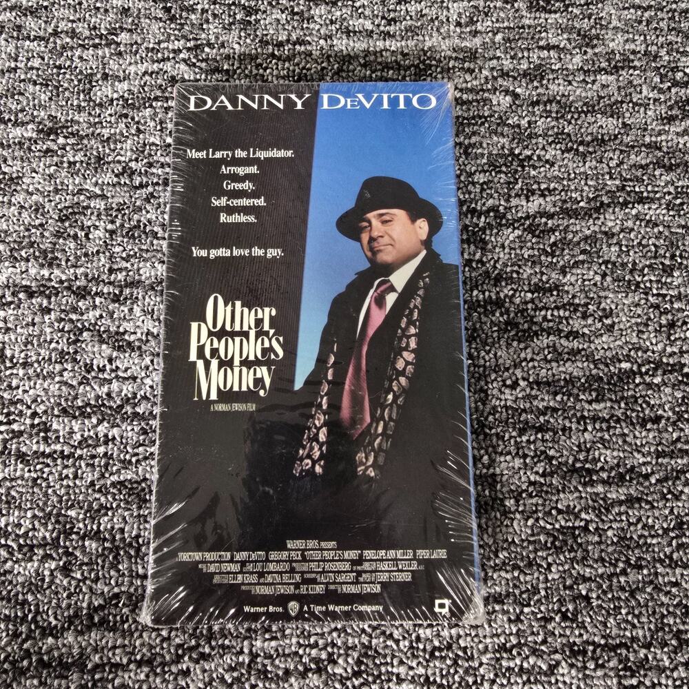 Other People's Money VHS 1991 Danny DeVito Gregory Peck Factory Sealed Watermark